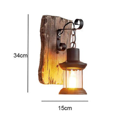 Aplique de pared vintage industrial diseño lámpara hierro estilo lantern