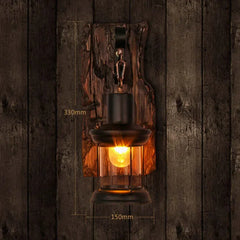 Aplique de pared vintage industrial diseño lámpara hierro estilo lantern