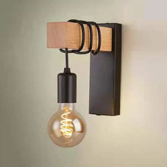 Apliques negros pared para dormitorio creativo