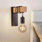 Apliques negros pared para dormitorio creativo