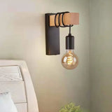 Apliques negros pared para dormitorio creativo
