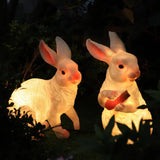 Luces decorativas de jardin exterior forma de conejo LED