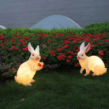 Luces decorativas de jardin exterior forma de conejo LED