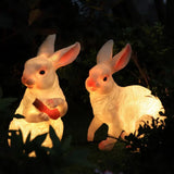 Luces decorativas de jardin exterior forma de conejo LED