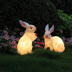 Luces decorativas de jardin exterior forma de conejo LED