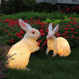 Luces decorativas de jardin exterior forma de conejo LED