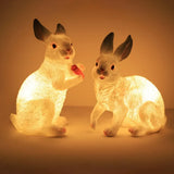 Luces decorativas de jardin exterior forma de conejo LED