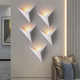 Aplique de Pared Blanco de Diseño Moderno con LED para Salón