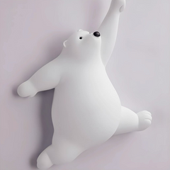 Aplique Infantil LED Blanco Diseño Oso para Dormitorio Infantil