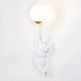 Aplique Infantil LED Blanco Diseño Oso para Dormitorio Infantil