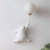 Aplique Infantil LED Blanco Diseño Oso para Dormitorio Infantil