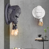 Aplique de Pared Cabeza de Gorila Estilo Nórdico para Salón