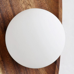 Aplique de Pared Madera Natural para Mesita de Noche
