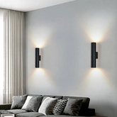 Aplique Pared Bidireccional LED Moderno de Metal para Salón
