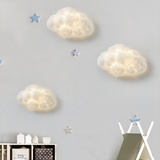 Aplique Pared Nube blanco moderno con luz suave para dormitorio infantil