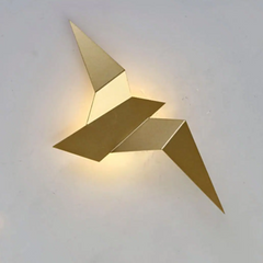 Aplique LED Pájaro Origami Moderno para Salón