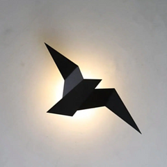 Aplique LED Pájaro Origami Moderno para Salón