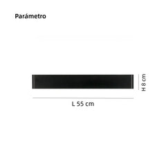 Aplique Pared Rectangular Regulable Moderno de Metal LED para Salón
