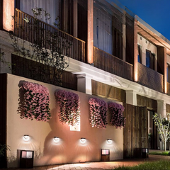 Aplique Pared Exterior Solar LED Moderno para Jardín