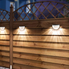Aplique Pared Exterior Solar LED Moderno para Jardín
