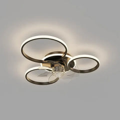 Ventiladores de techo con luz LED y mando para dormitorio moderno y sencillo