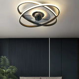 Lámpara de techo led moderna con ventilador