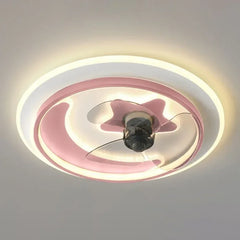 Lámpara de techo led moderna con ventilador