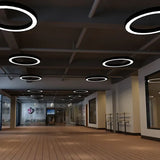 Lampara colgante redonda led diseño moderno para oficina