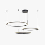 Lámpara colgante de restaurante de anillo circular estilo moderno y minimalista
