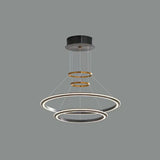 Lámpara colgante de restaurante de anillo circular estilo moderno y minimalista