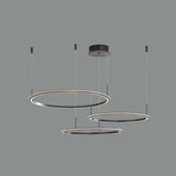 Lámpara colgante de restaurante de anillo circular estilo moderno y minimalista
