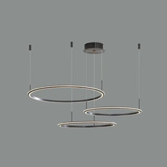 Lámpara colgante de restaurante de anillo circular estilo moderno y minimalista