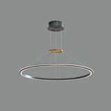 Lámpara colgante de restaurante de anillo circular estilo moderno y minimalista