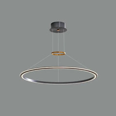 Lámpara colgante de restaurante de anillo circular estilo moderno y minimalista