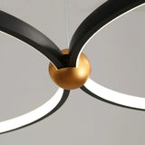 Lámpara colgante circular de metal para comedor moderno