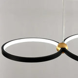 Lámpara colgante circular de metal para comedor moderno