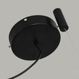 Lámpara colgante circular de metal para comedor moderno