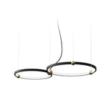 Lámpara colgante circular de metal para comedor moderno