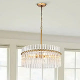 Lámpara colgante de sala de estar de cristal lujo ligero