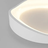 Lámpara de techo de diseño moderno redonda LED blanca luz suave para dormitorio