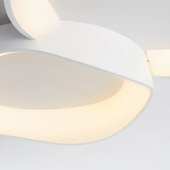 Lampara de techo diseño moderno LED regulable blanco para salón
