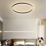 Plafón circular de techo minimalista LED con luz suave para dormitorio