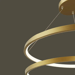 Lampara LED colgante circular diseño moderno y creativo
