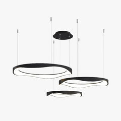 Lámpara colgante LED circular de estilo moderno y minimalista
