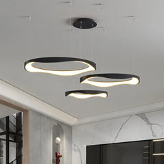 Lámpara colgante LED circular de estilo moderno y minimalista