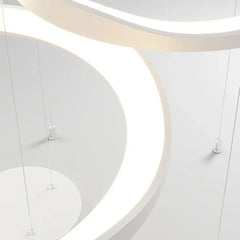 Lámpara colgante LED circular de estilo moderno y minimalista