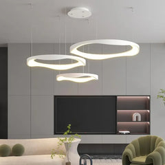 Lámpara colgante LED circular de estilo moderno y minimalista