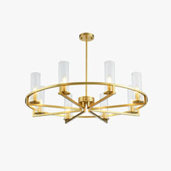 Lámpara colgante de salón moderna de lujo ligero de cobre