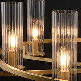 Lámpara colgante de salón moderna de lujo ligero de cobre