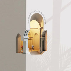 Apliques para pared de dormitorio empotrada creativa de esquina